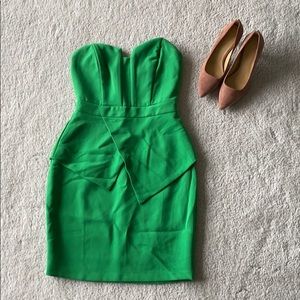 Adelyn Rae Green Strapless Cocktail Dress Sz XS